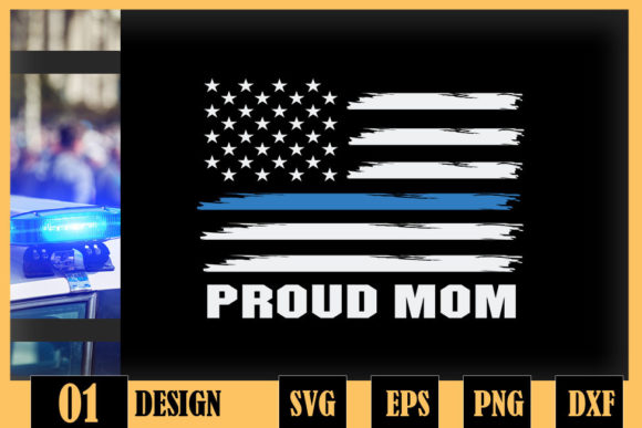 Proud Mom of Police Blue Thin Line: A Designer's Review