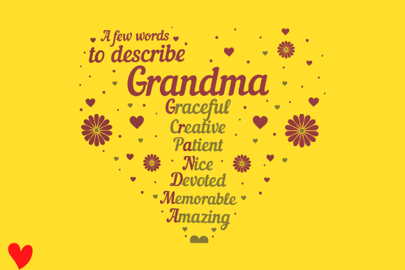 Review: Grandma Heart Birthday Graphic Design for Embroidery