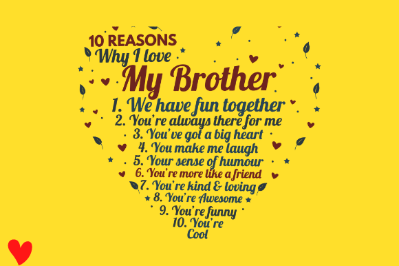 Reviewing 10 Reasons Why I Love My Brother for Embroidery