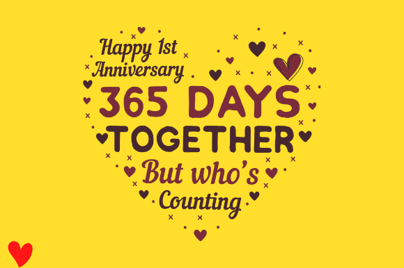 Reviewing Celebrate 1st Wedding Anniversary Design