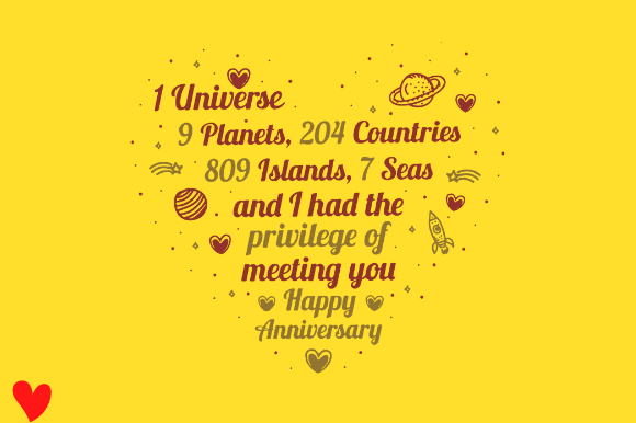 Reviewing Happy Anniversary Gift Heart Graphic for Embroidery