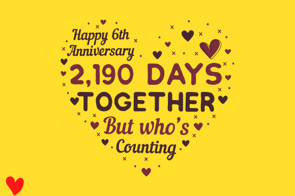 Reviewing the Celebrate 6th Wedding Anniversary Design for Real Projects