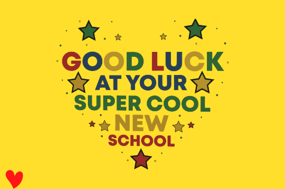 Reviewing the Starting School Good Luck Design