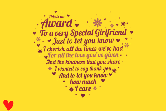 Reviewing the VALENTINES GIRLFRIEND RELATIONSHIP LOVE Design